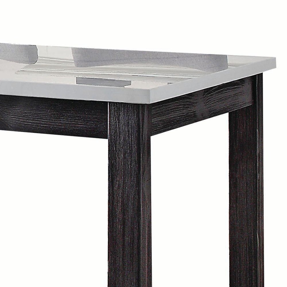 Yelena Counter Height Table w/Natrual Marble Top, Natural Marble Top