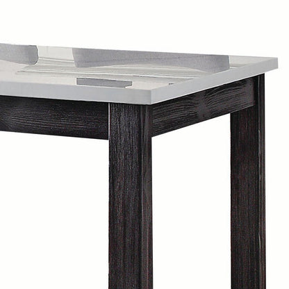 Yelena Counter Height Table w/Natrual Marble Top, Natural Marble Top