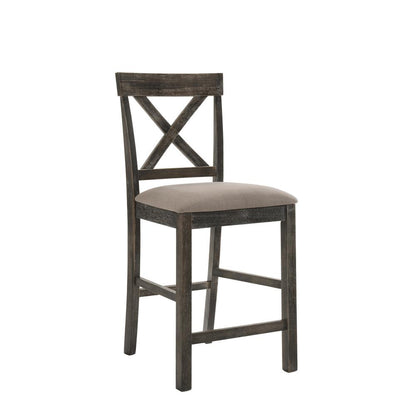 Martha II Counter Height Table, Weathered Gray