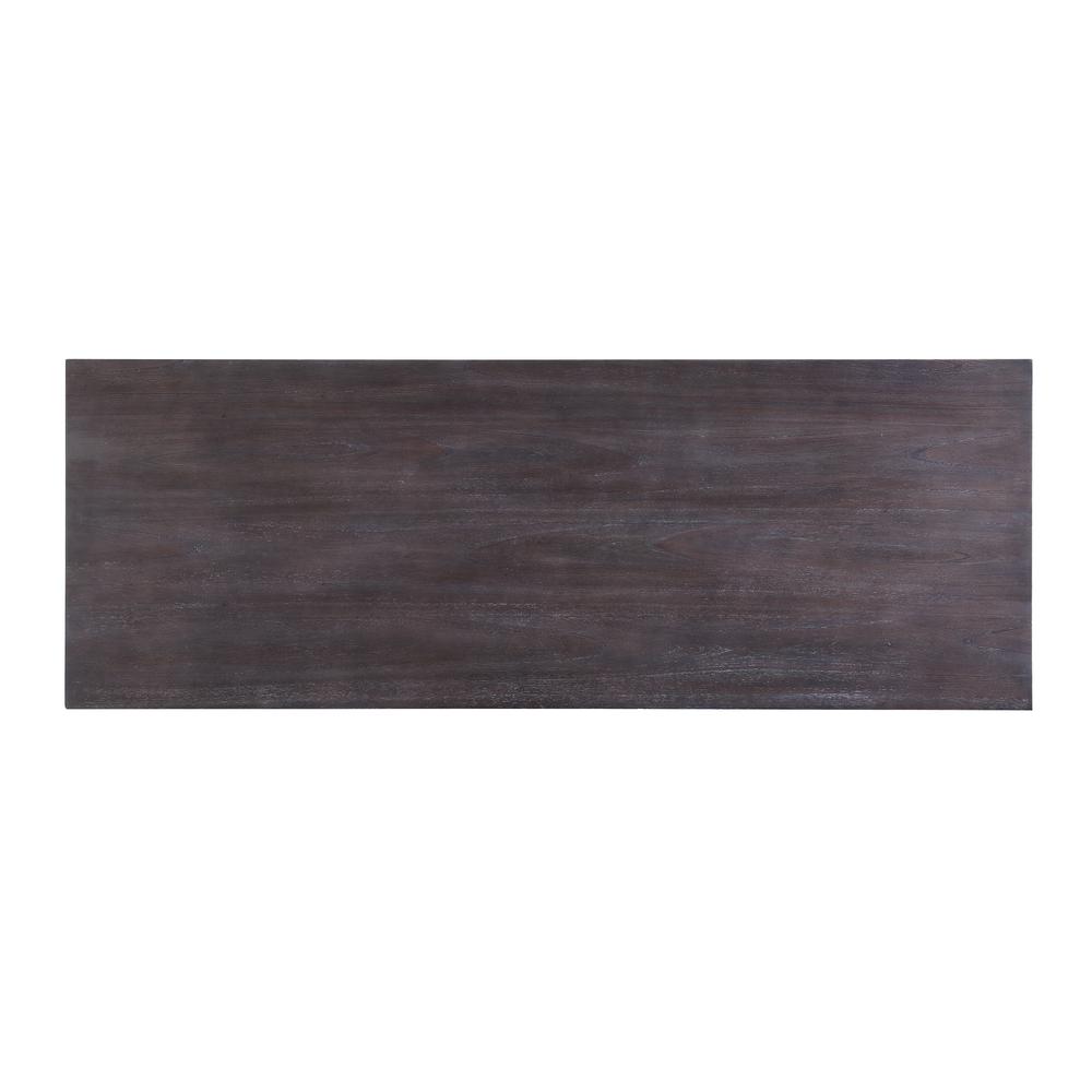 Evangeline Counter Height Table, Salvaged Brown & Black Finish