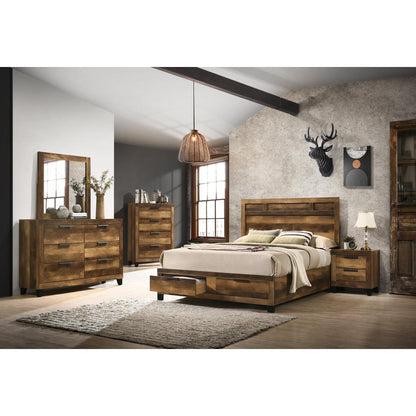 Morales Mirror, Rustic Oak