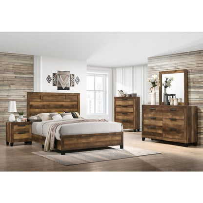 Morales Mirror, Rustic Oak