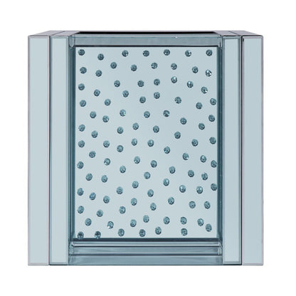Nysa End Table, Mirrored & Faux Crystals