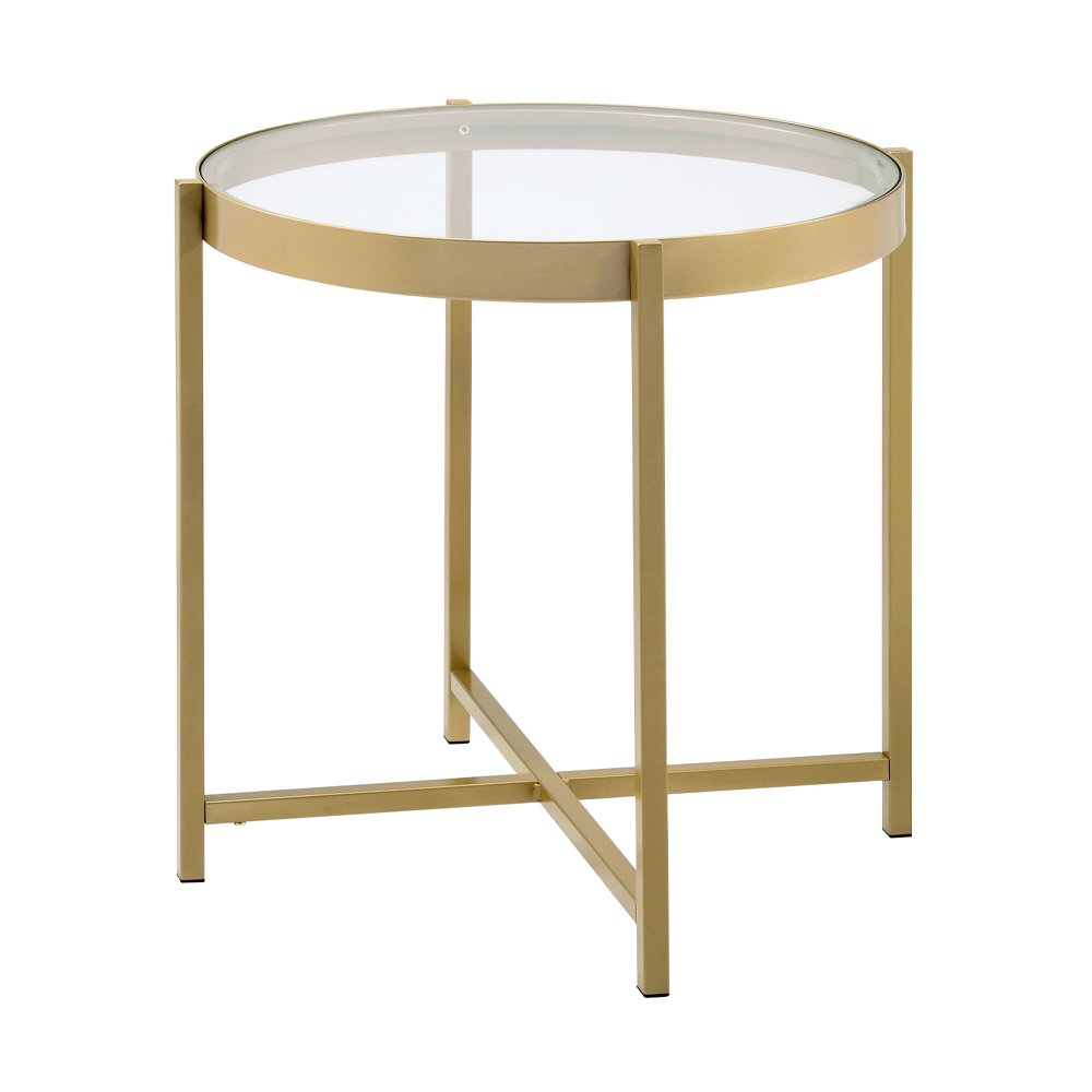Charrot End Table, Gold