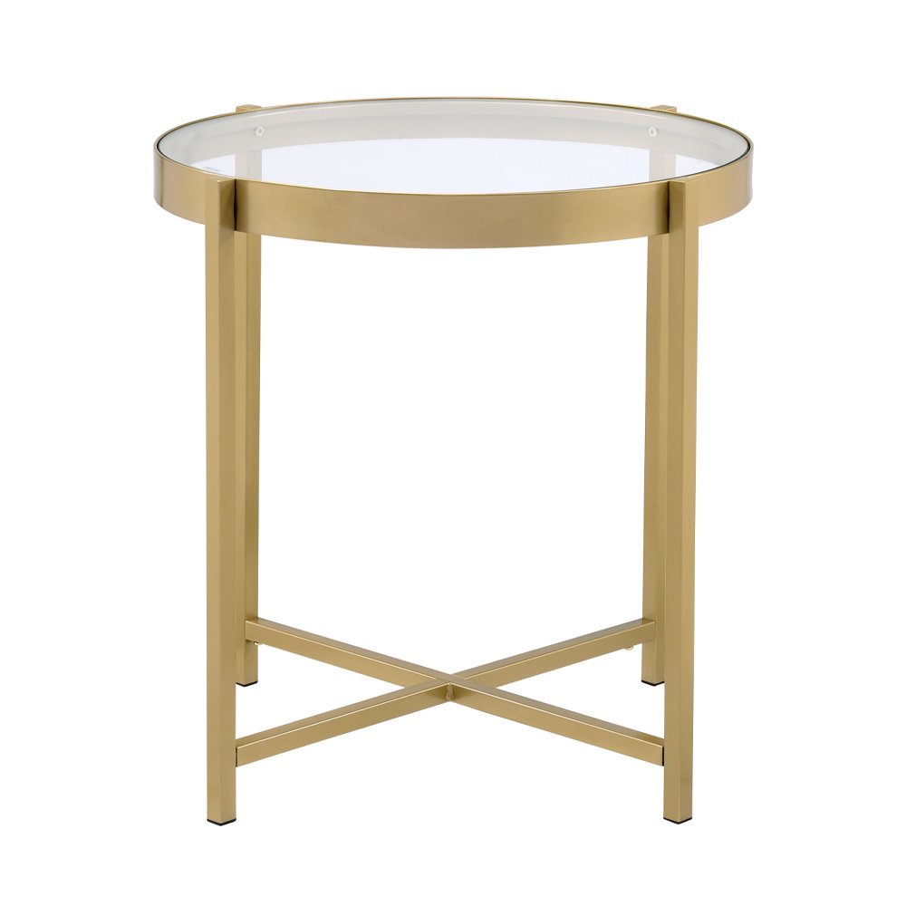 Charrot End Table, Gold