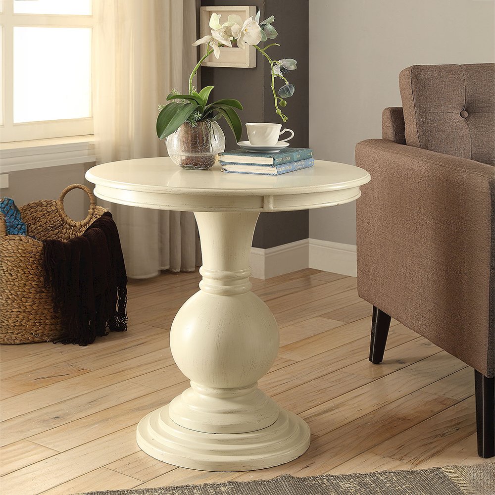 Alyx Accent Table, Antique White