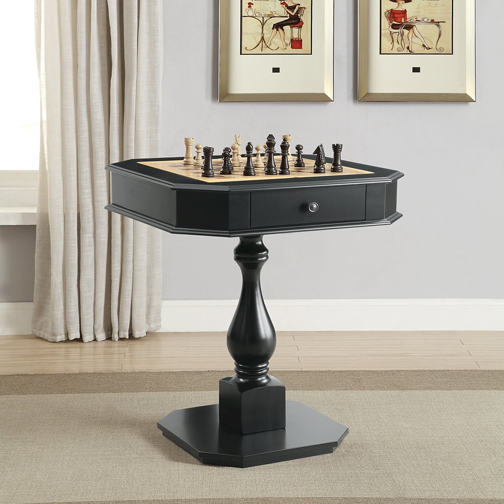 Bishop Game Table, Black