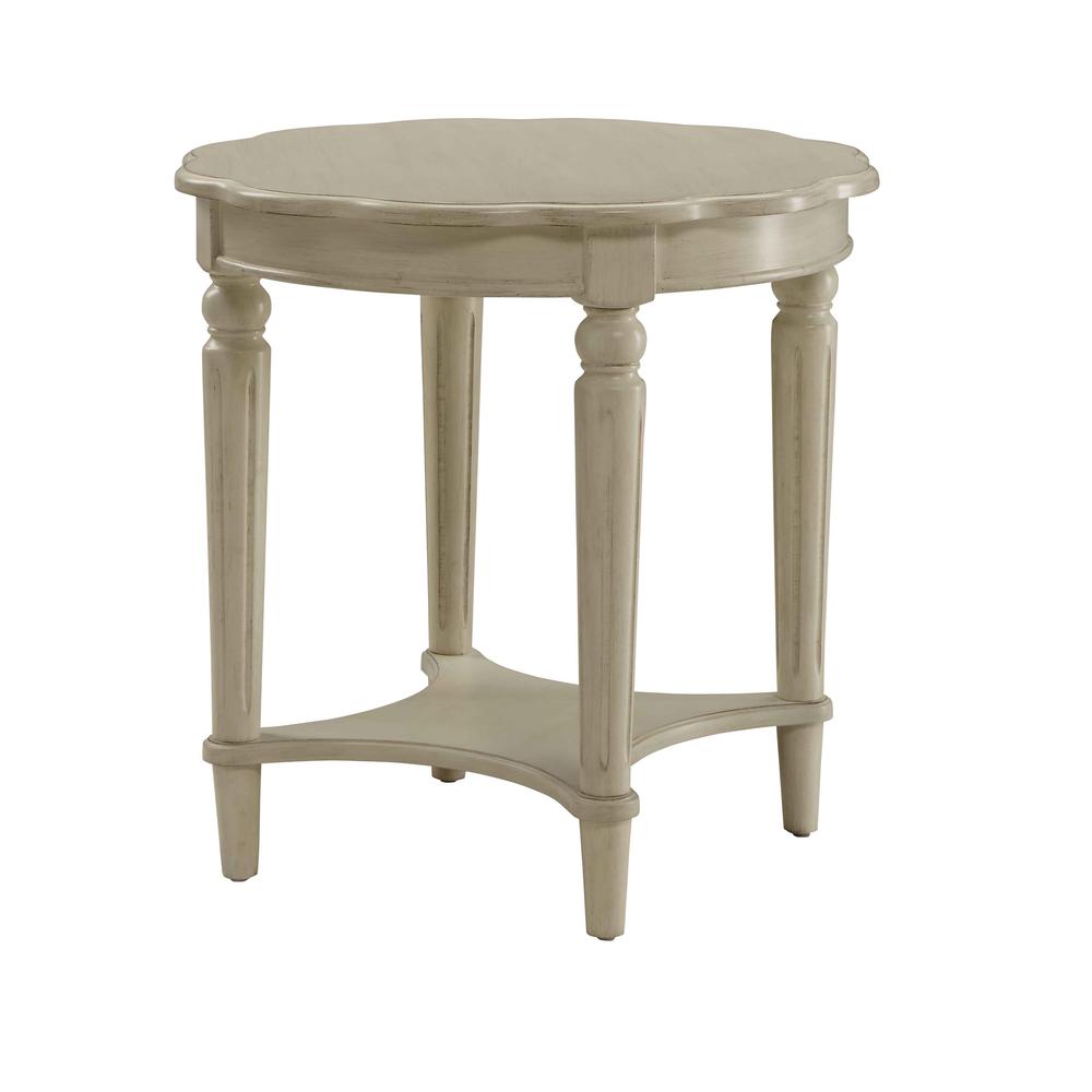 Fordon End Table, Antique White