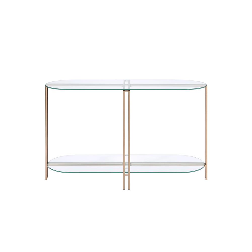 Veises Sofa Table, Champagne