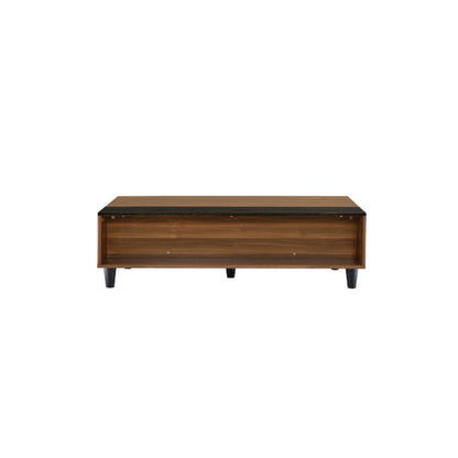 Avala Coffee Table w/Lift Top, Walnut & Black