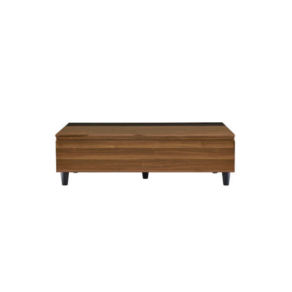 Avala Coffee Table w/Lift Top, Walnut & Black