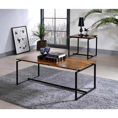 Jurgen 3Pc Pack Coffee & End Set, Oak & Black