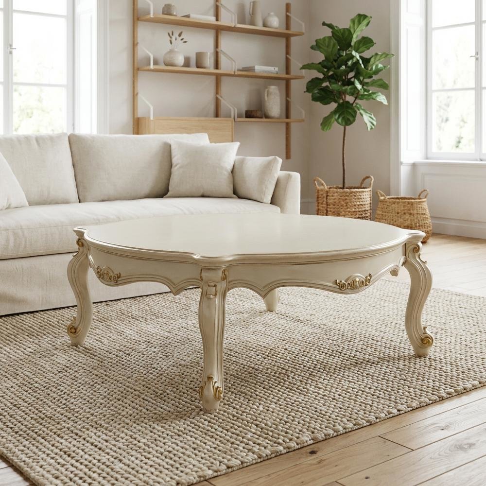 Antique Pearl Coffee Table with Classic Design and Durable Construction