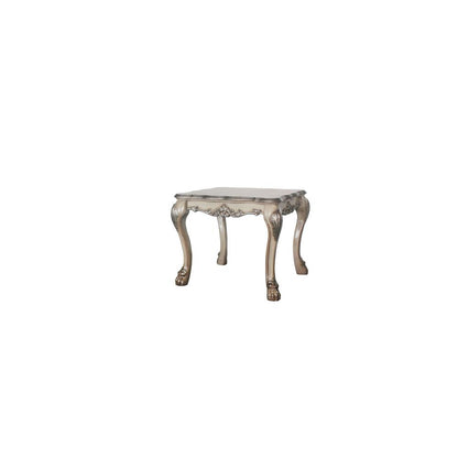 Dresden End Table, Vintage Bone White