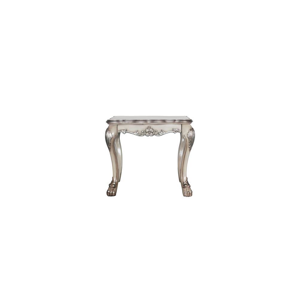 Dresden End Table, Vintage Bone White