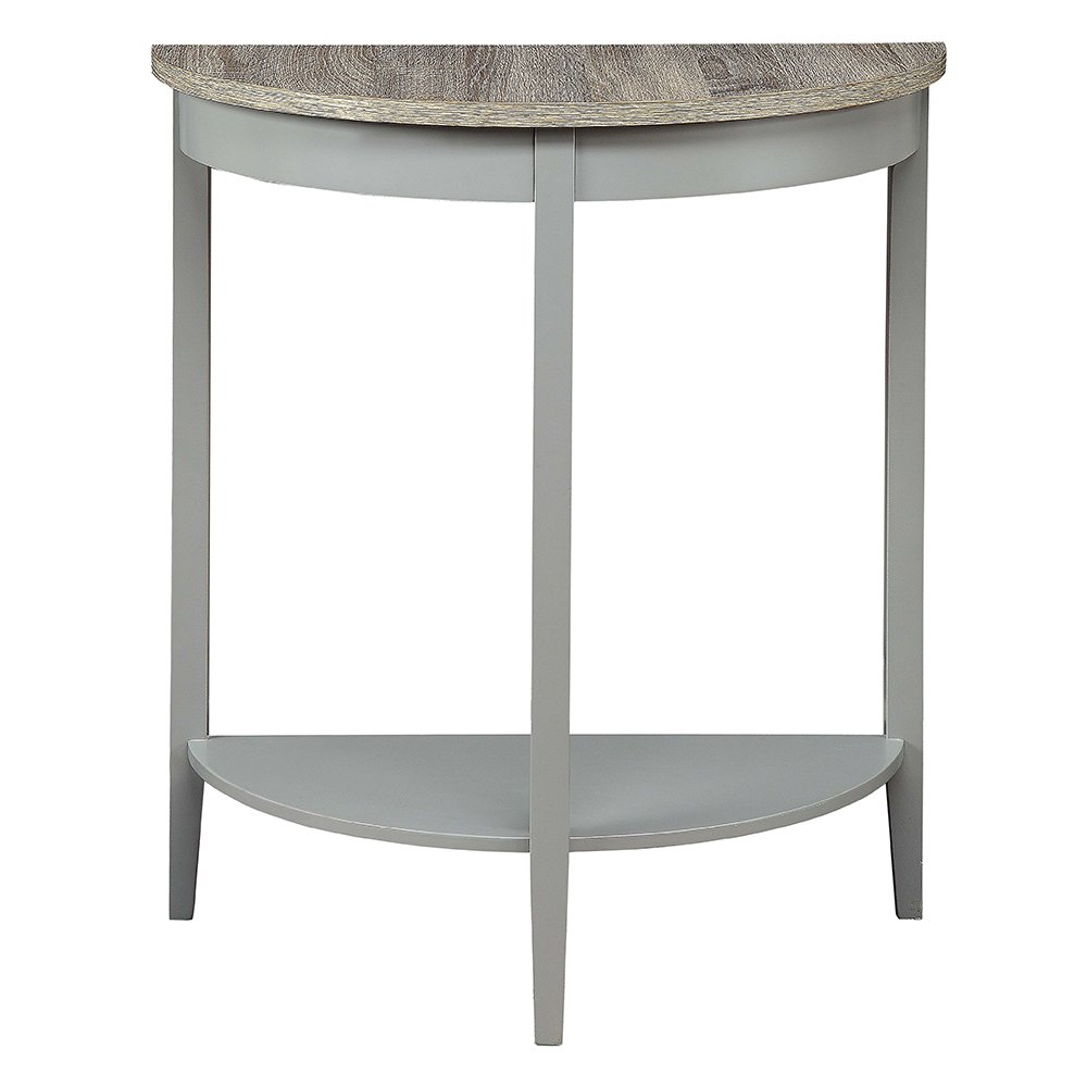 Justino Console Table, Natural Oak & Gray
