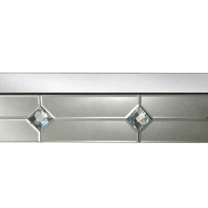 Hessa Console Table, Mirrored & Faux Rhinestone