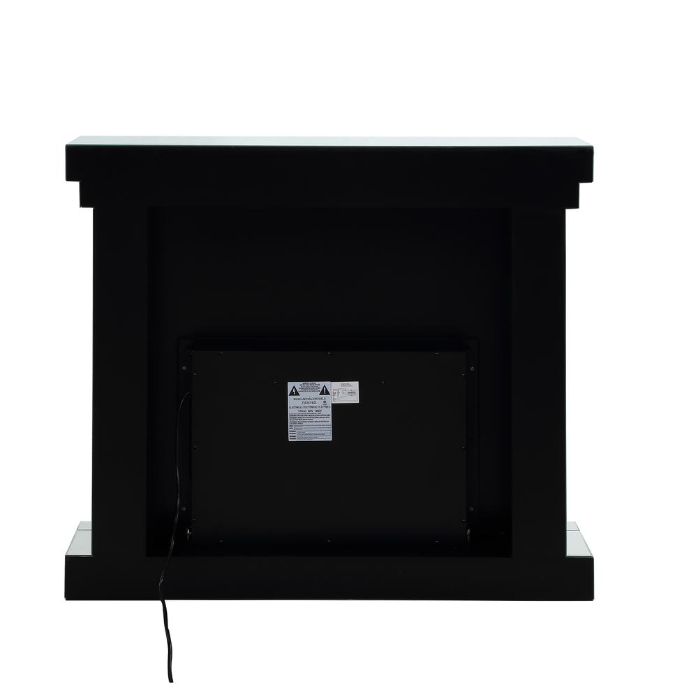Noralie Fireplace, Mirrored & Faux Diamonds