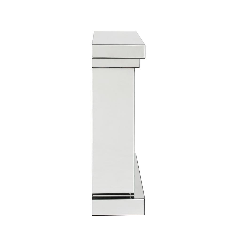 Noralie Fireplace, Mirrored & Faux Diamonds