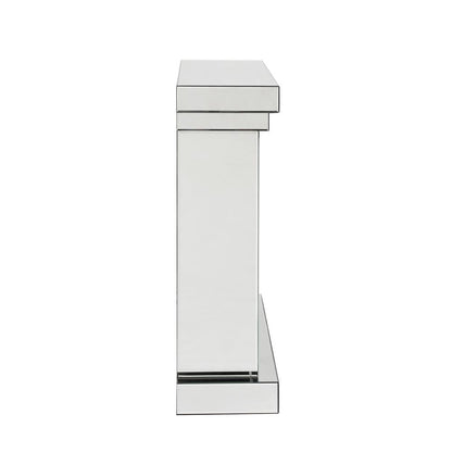 Noralie Fireplace, Mirrored & Faux Diamonds