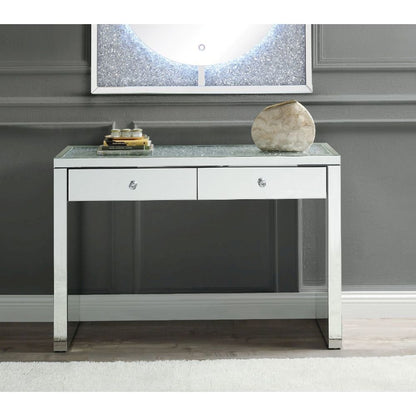 Noralie Console Table, Mirrored & Faux Diamonds