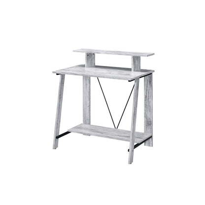 Nypho Writing Desk, Antique White & Black