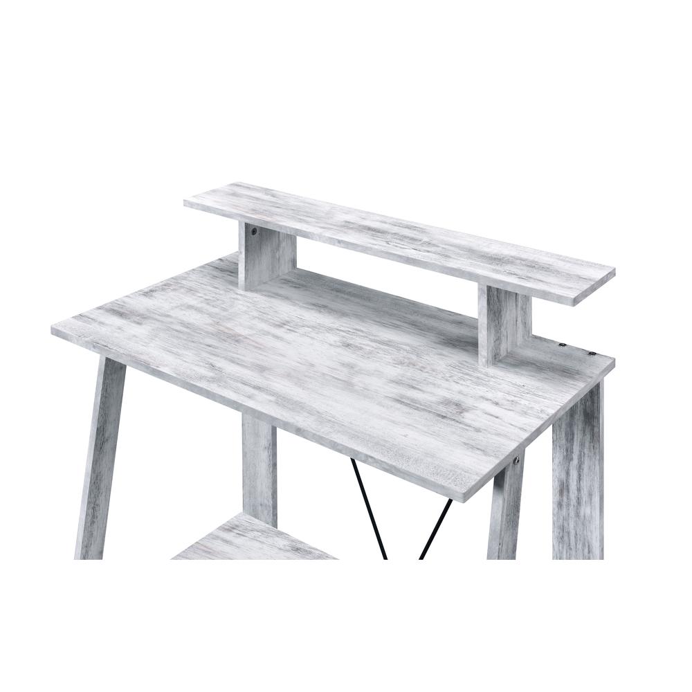 Nypho Writing Desk, Antique White & Black