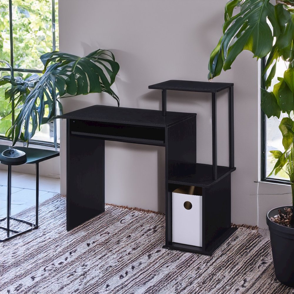 Lyphre Computer Desk, Black