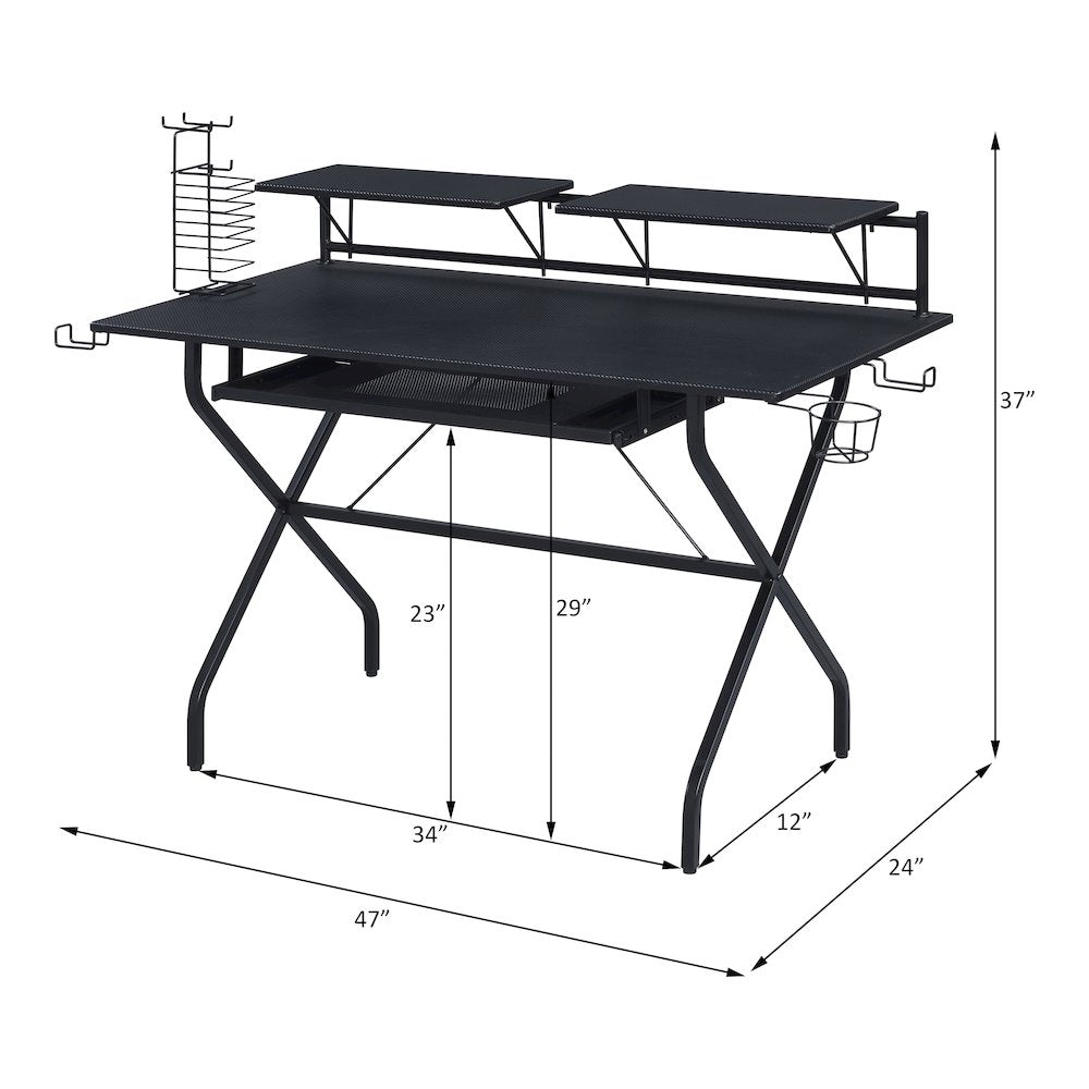 Hartman Gaming Desk, Black