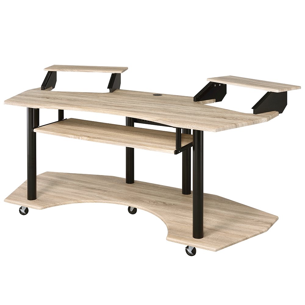 Eleazar 71" Music Studio Desk, Natural Oak