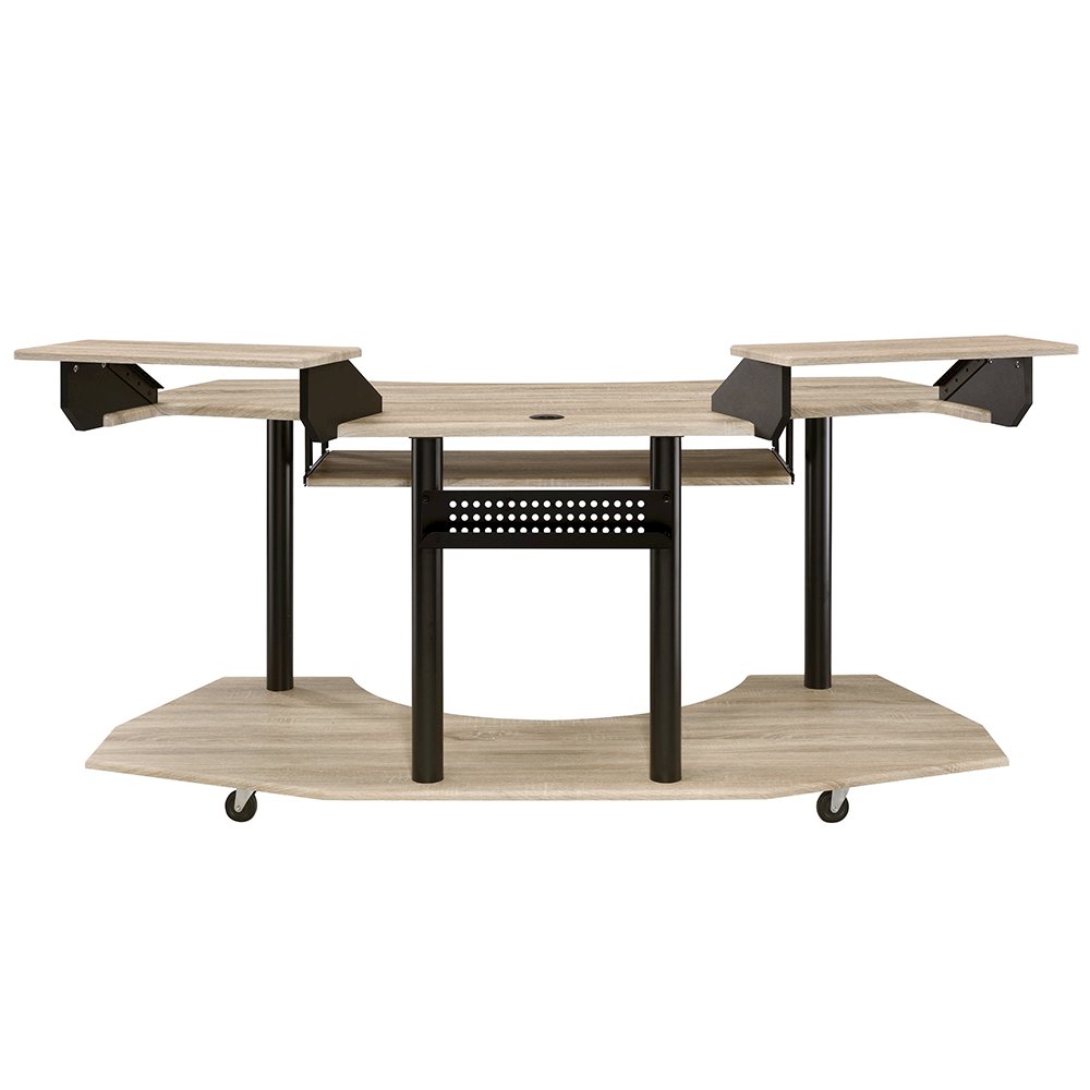 Eleazar 71" Music Studio Desk, Natural Oak