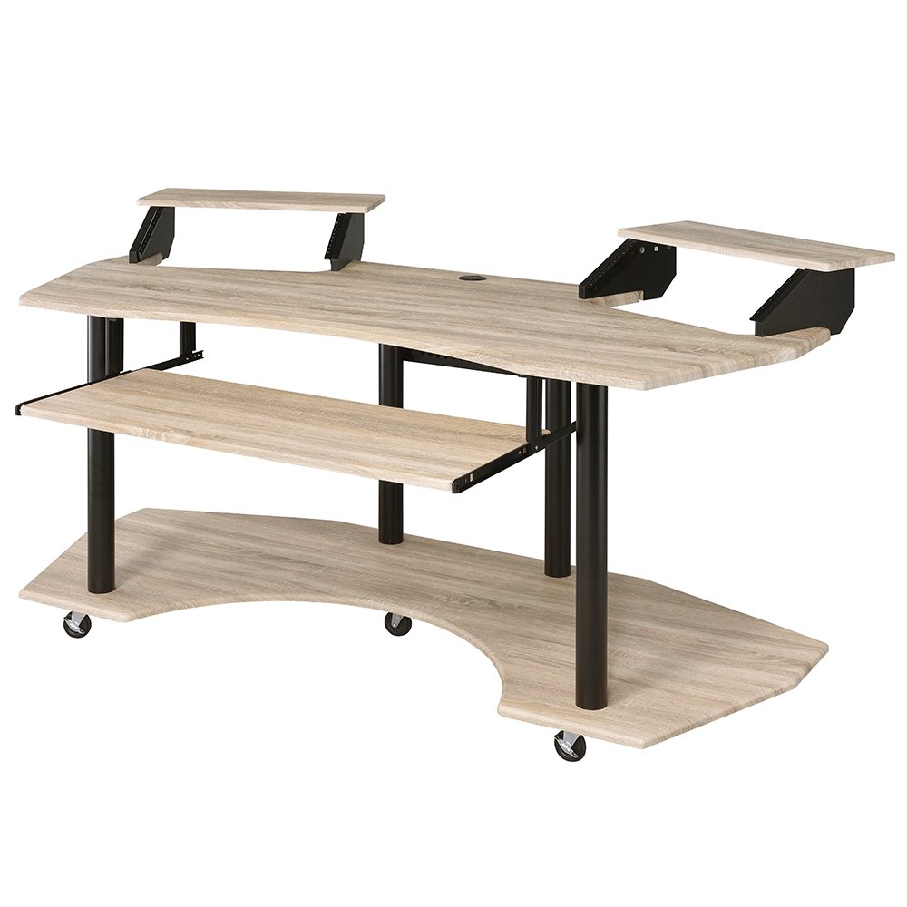 Eleazar 71" Music Studio Desk, Natural Oak