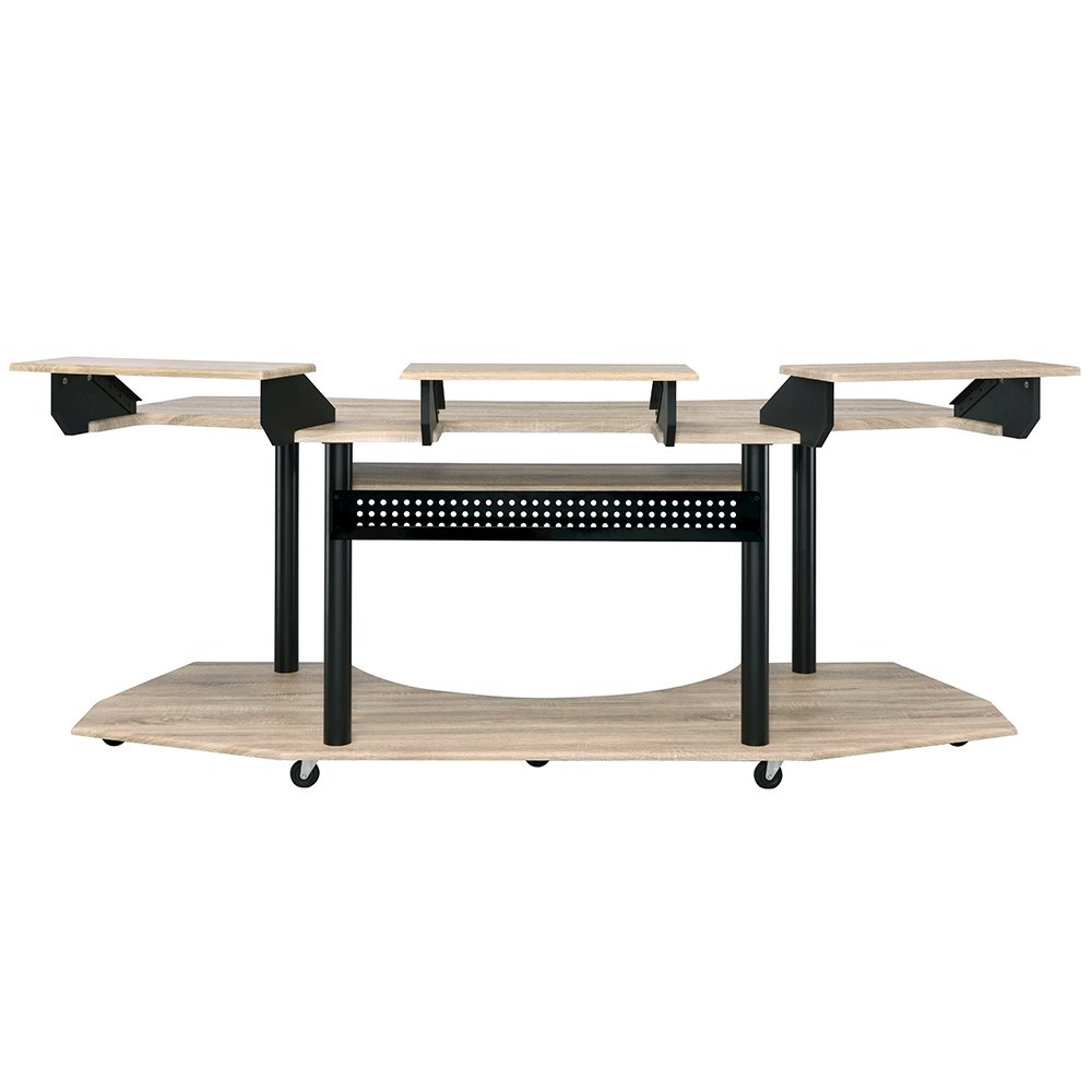 Eleazar 83" Music Studio Desk, Natural Oak