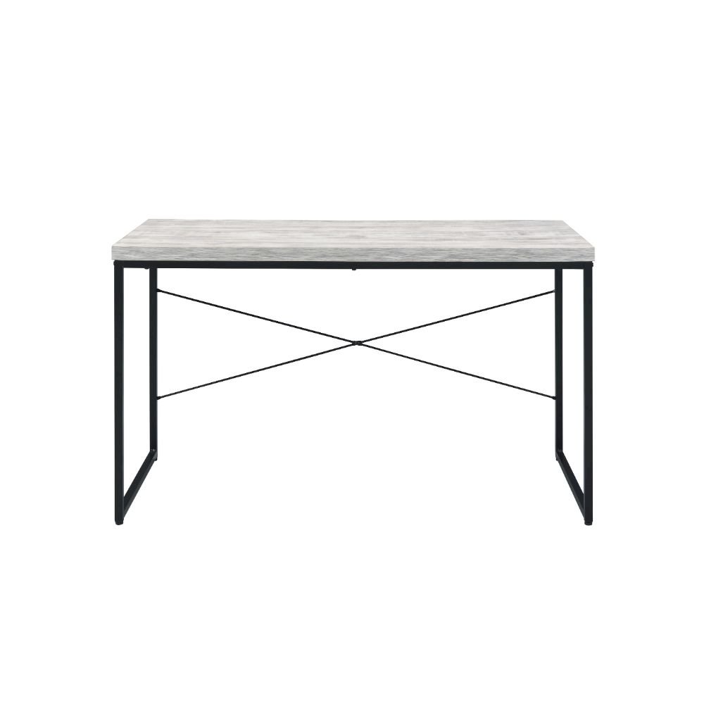 Bob Writing Desk, Antique White & Black