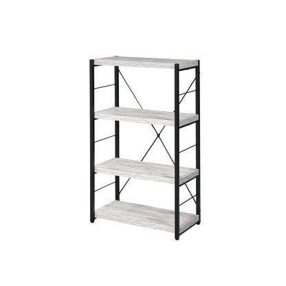 Bob BookShelf, Antique White & Black