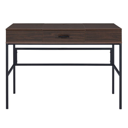 Verster Writing Desk w/USB Port, Oak & Black