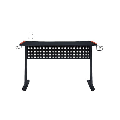 Dragi Gaming Desk w/USB Port, Black & Red