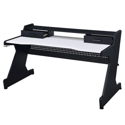 Bigga Gaming Desk, Black & White