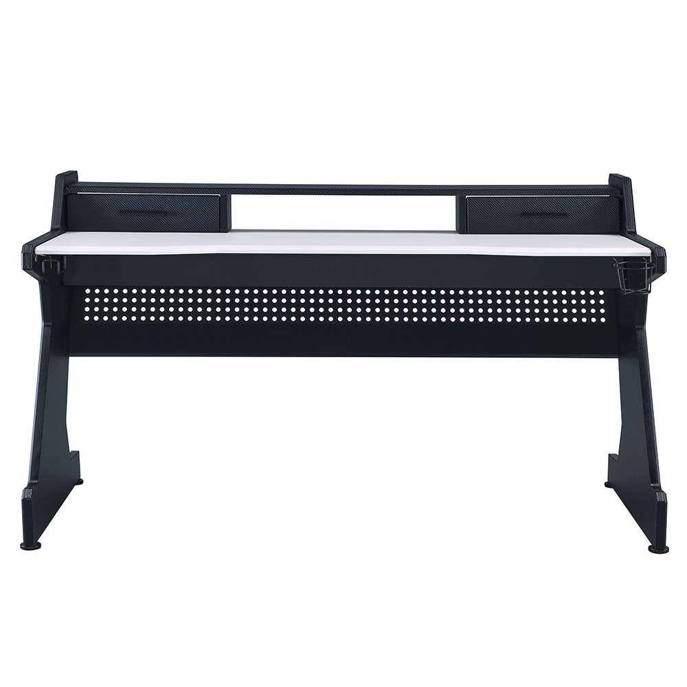 Bigga Gaming Desk, Black & White