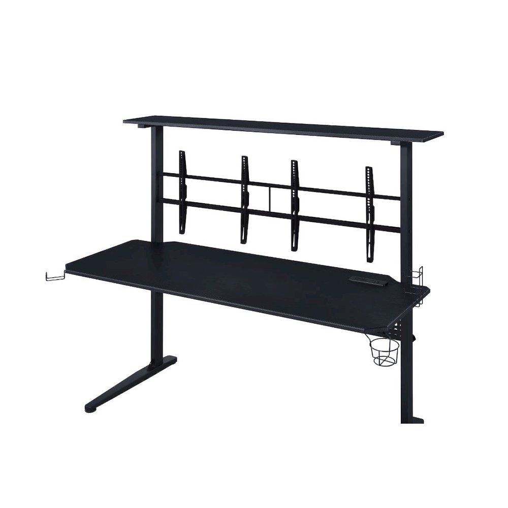 Canzi Gaming Desk w/USB Port, Black