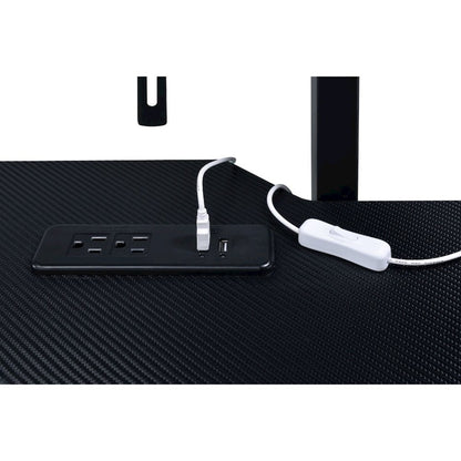Canzi Gaming Desk w/USB Port, Black