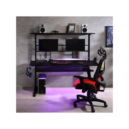 Canzi Gaming Desk w/USB Port, Black