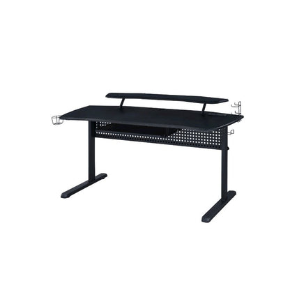 Vildre Gaming Desk w/USB Port, Black