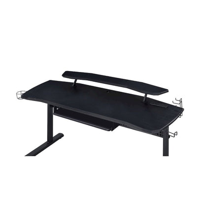 Vildre Gaming Desk w/USB Port, Black