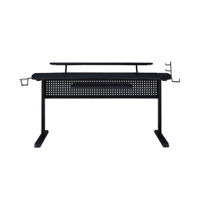 Vildre Gaming Desk w/USB Port, Black