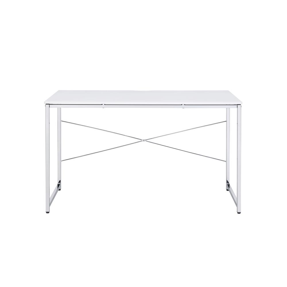 Tennos Writing Desk(Same AC00903), White & Chrome