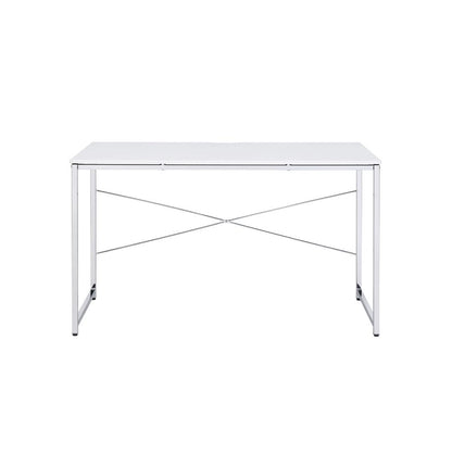 Tennos Writing Desk(Same AC00903), White & Chrome