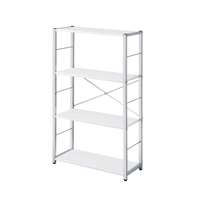 Tennos BookShelf, White & Chrome