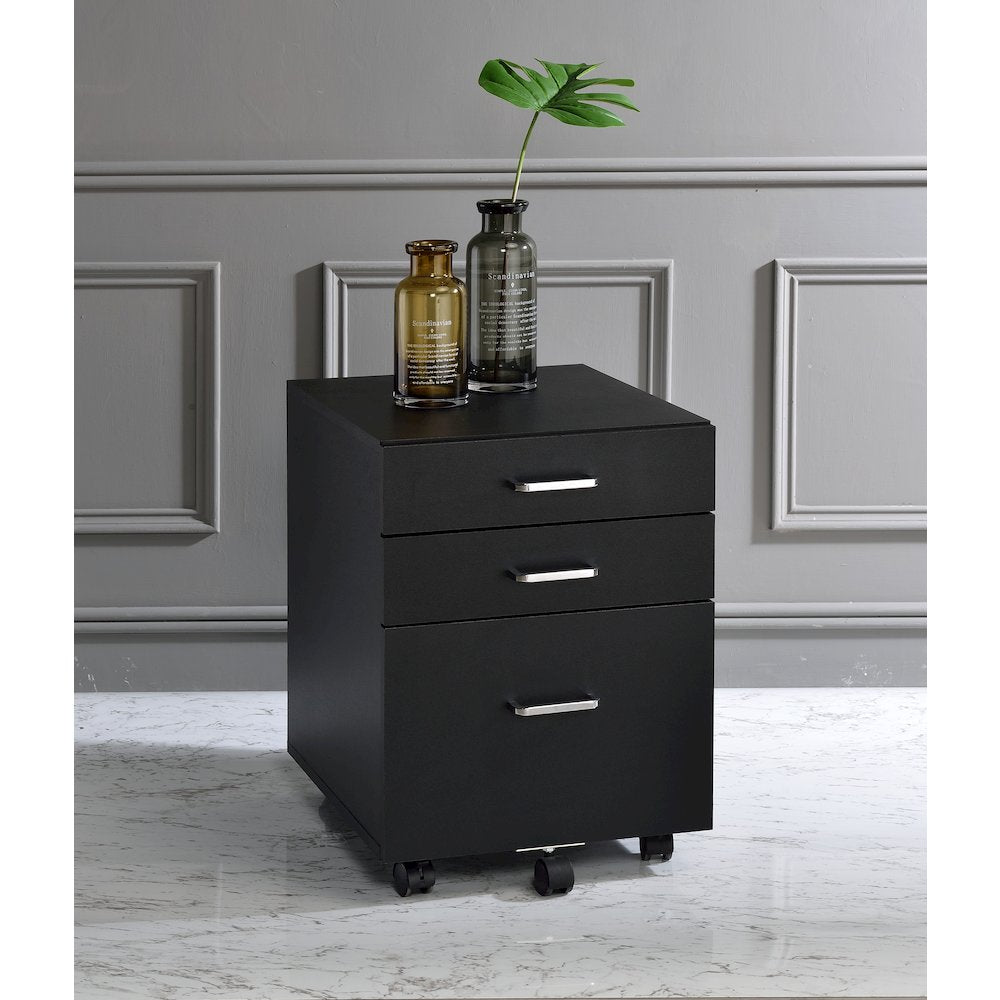 Tennos Cabinet, Black & Chrome
