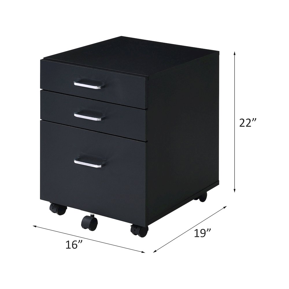 Tennos Cabinet, Black & Chrome